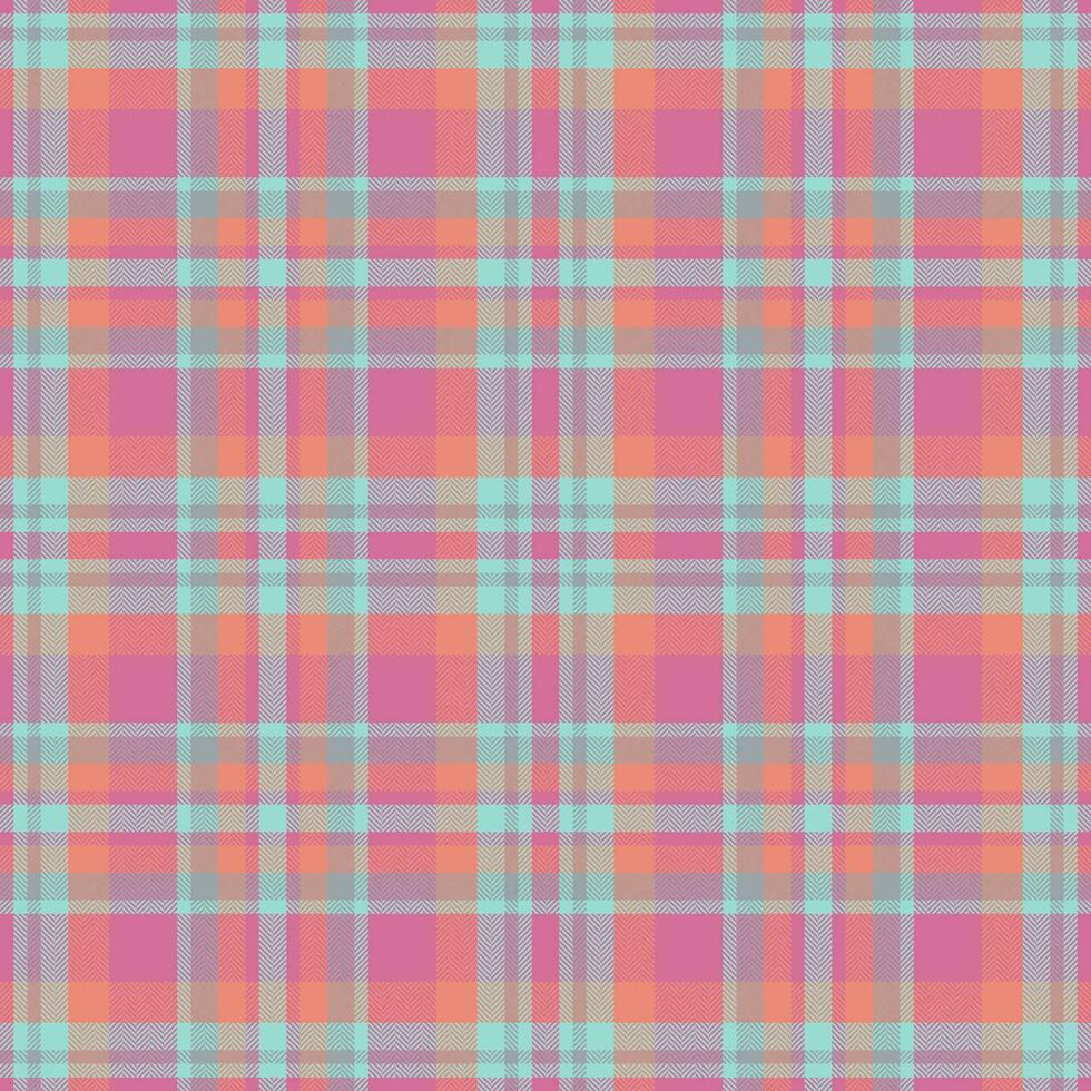 Plaid seamless pattern. Check fabric texture. Vector textile print.