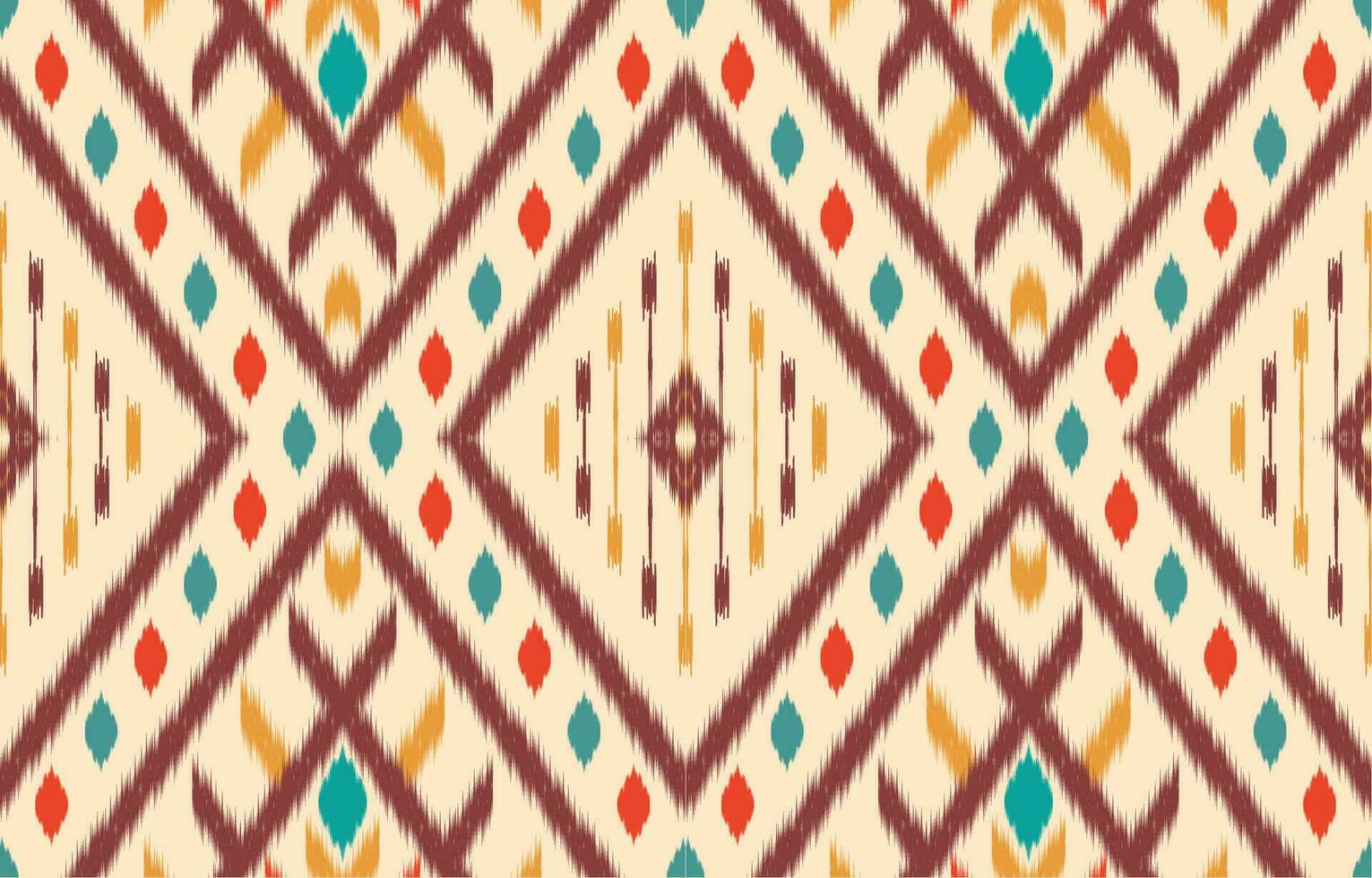 Ethnic abstract ikat art. Aztec ornament print. geometric ethnic pattern seamless  color oriental.  Design for background ,curtain, carpet, wallpaper, clothing, wrapping, Batik, vector illustration.