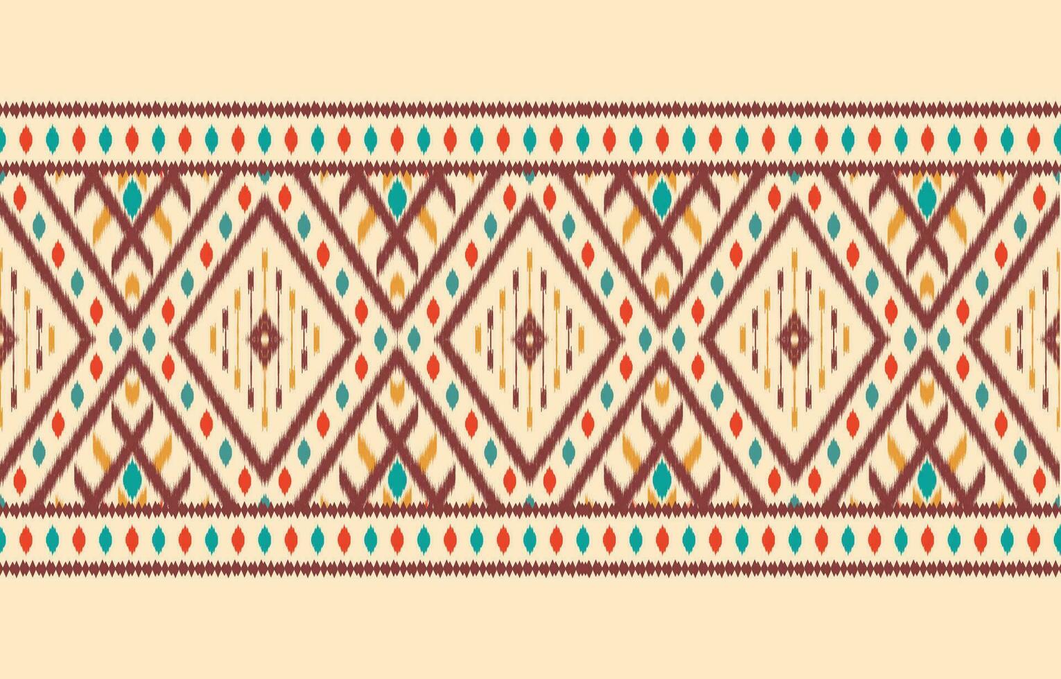 étnico resumen ikat Arte. azteca ornamento impresión. geométrico étnico modelo sin costura color oriental. diseño para antecedentes ,cortina, alfombra, fondo de pantalla, ropa, envase, batik, vector ilustración.