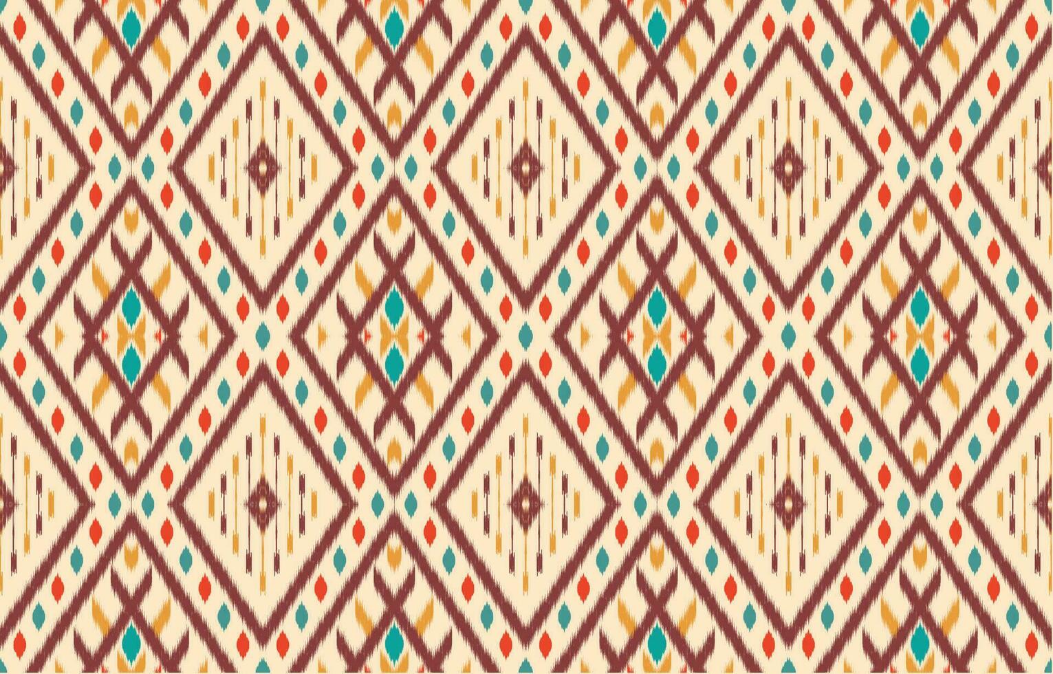 Ethnic abstract ikat art. Aztec ornament print. geometric ethnic pattern seamless  color oriental.  Design for background ,curtain, carpet, wallpaper, clothing, wrapping, Batik, vector illustration.