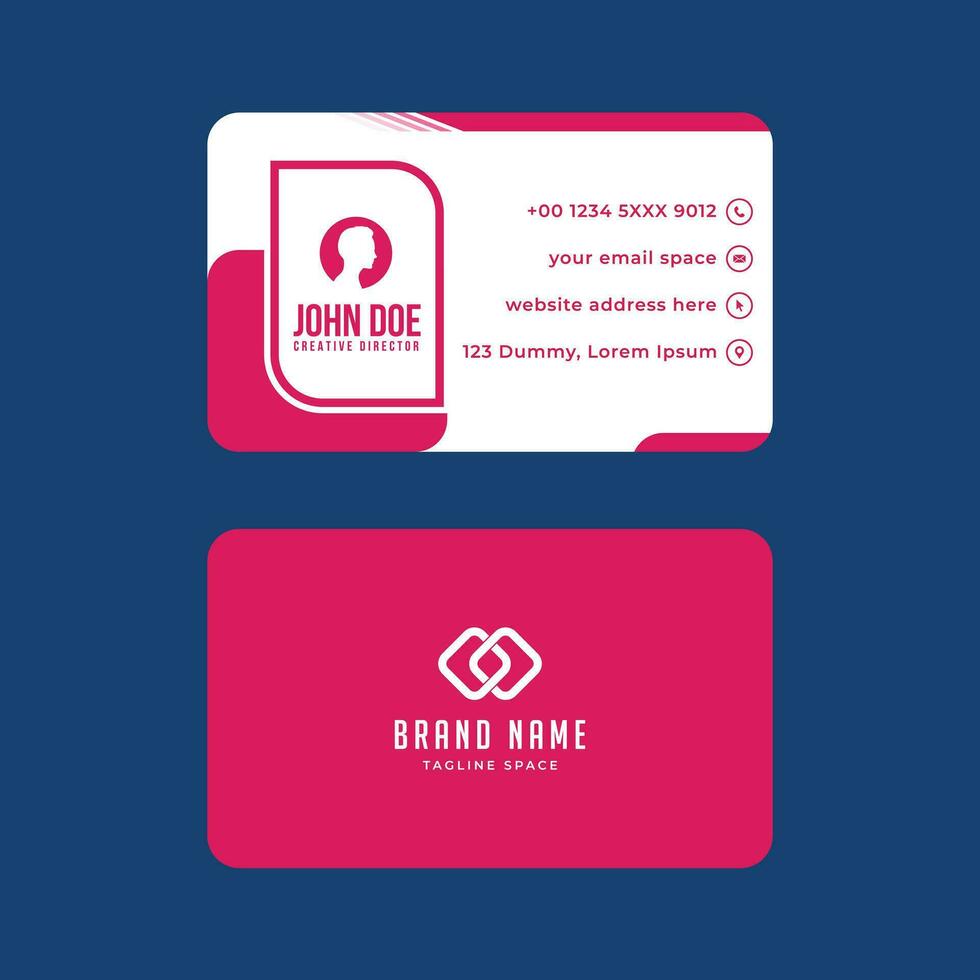 Simple Gorgeous Modern Corporate Minimalistic Visiting or Business Card Design Template vector