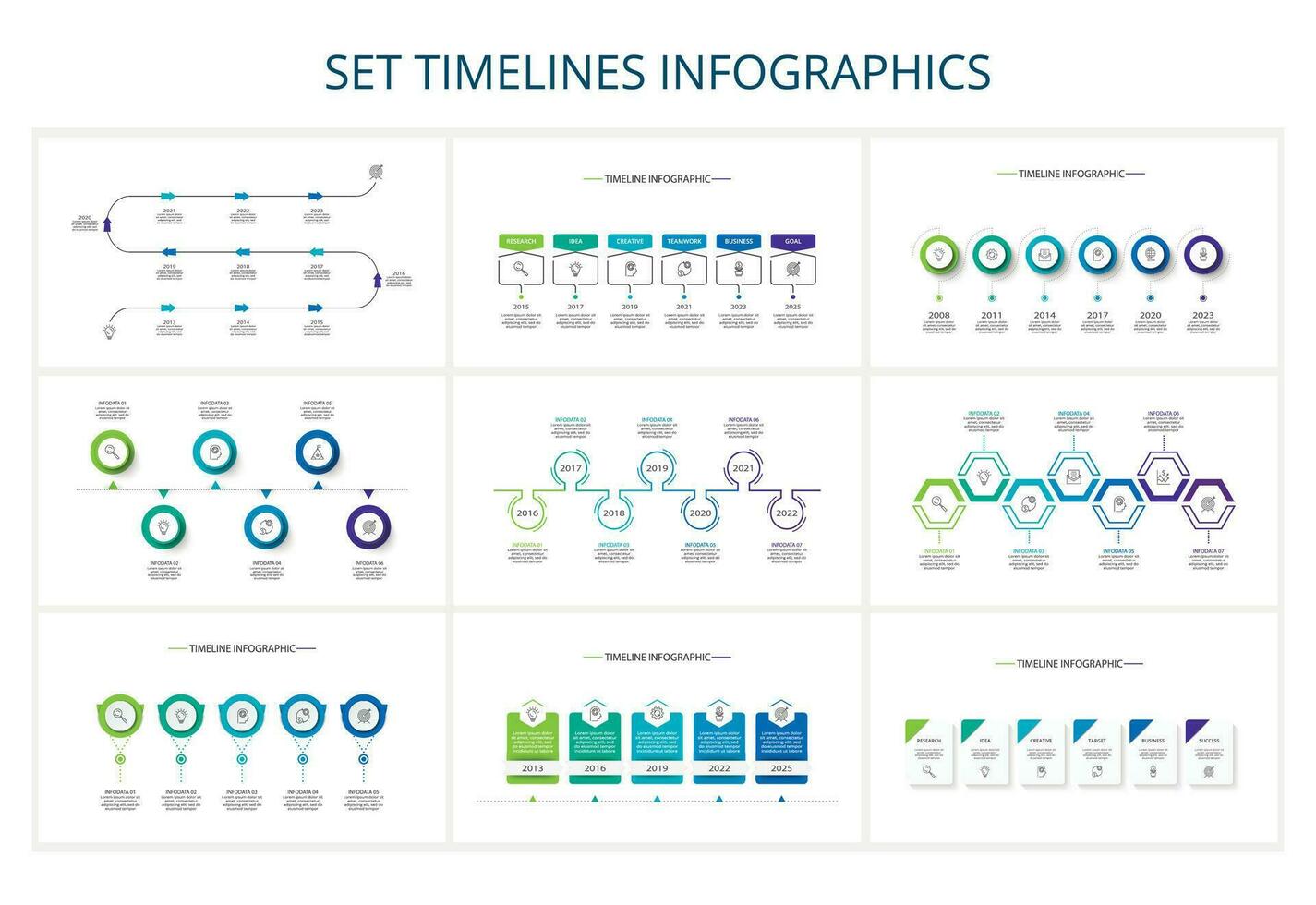 Creative concept for infographic with 4, 5, 6, 7 steps, options, parts or processes. Business data visualization vector