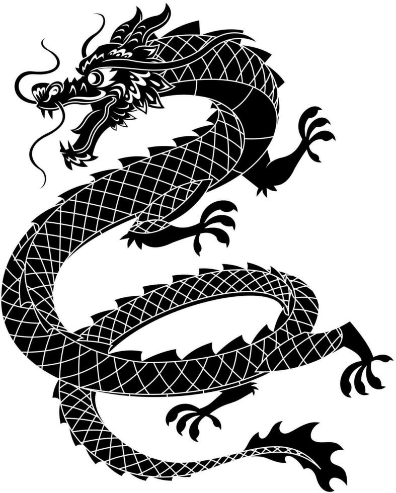 Happy Chinese New Year 2024 Year Of The Dragon Zodiac vector