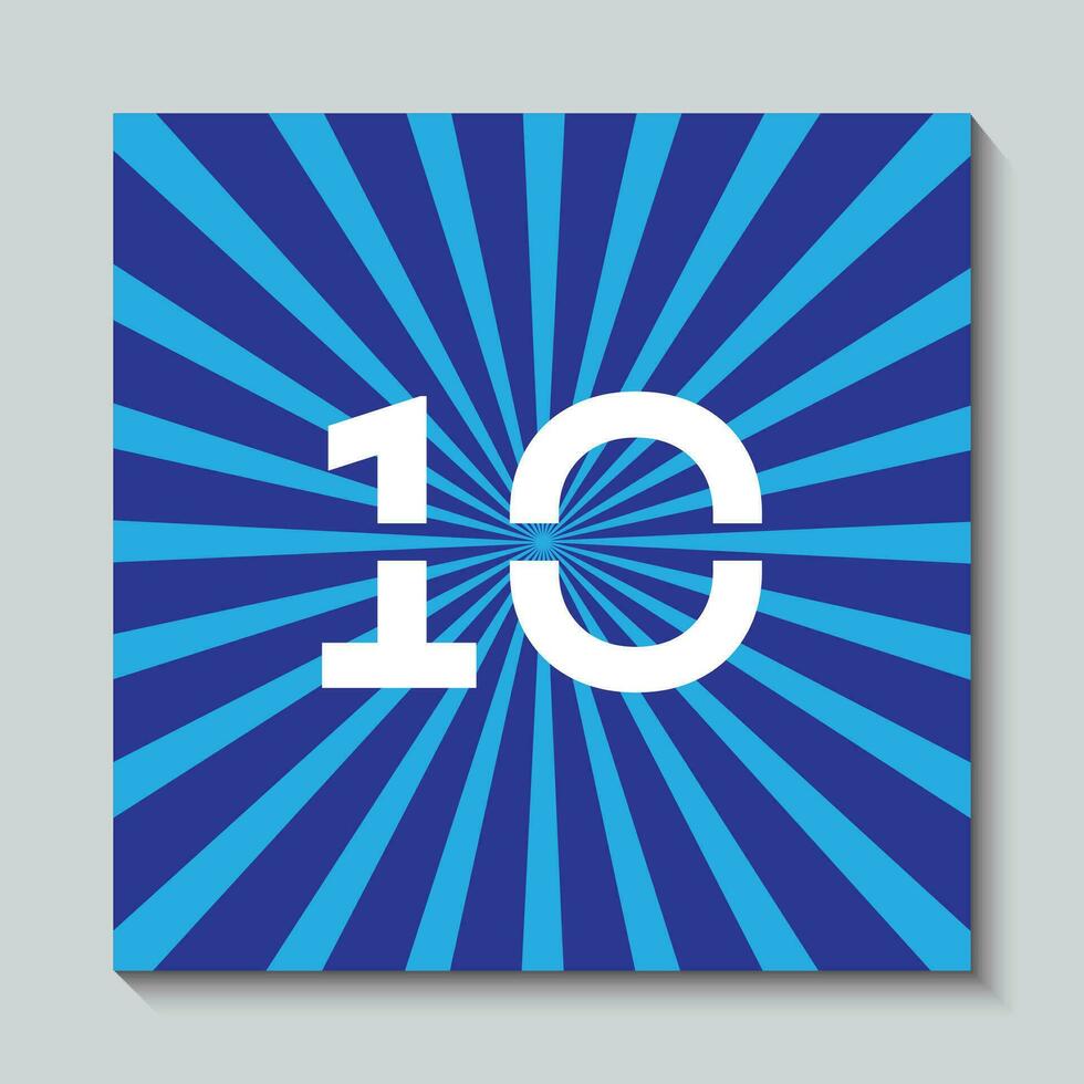 Free Number 10  Vector Background