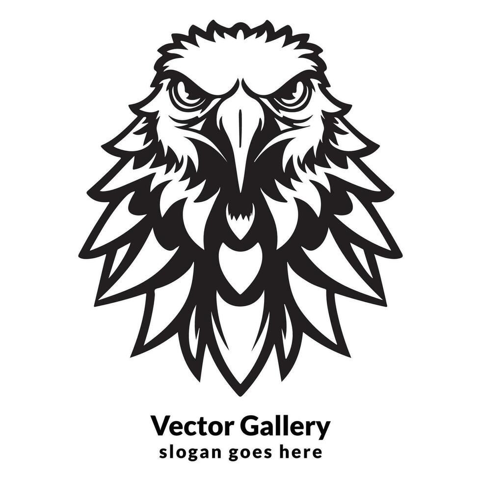 vector águila cabeza tatuaje