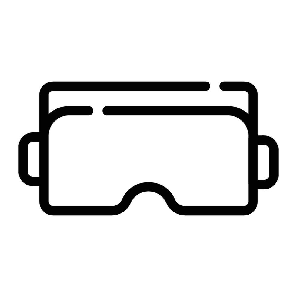 vr glasses Line Icon Background White vector