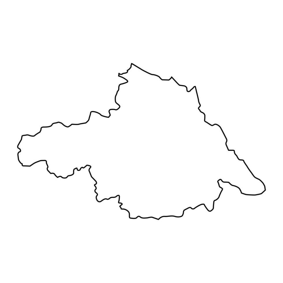 Arkhangai province map, administrative division of Mongolia. Vector illustration.