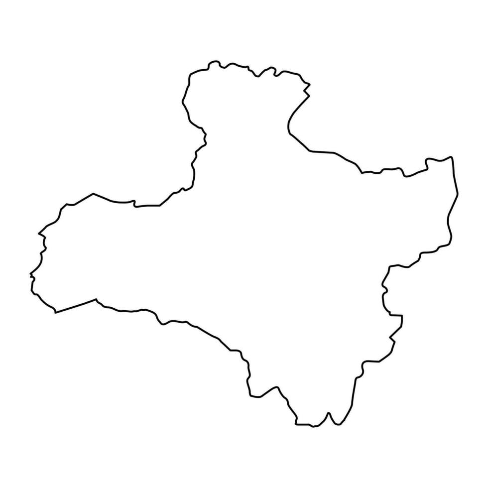 Zavkhan province map, administrative division of Mongolia. Vector illustration.