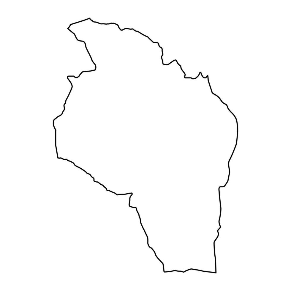 Govi Altai province map, administrative division of Mongolia. Vector illustration.