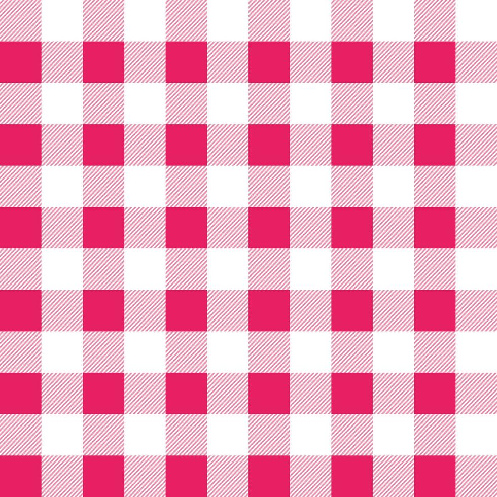 Pink plaid pattern with oblique line. plaid pattern background. plaid background. Seamless pattern. for backdrop, decoration, gift wrapping, gingham tablecloth, blanket, tartan. vector
