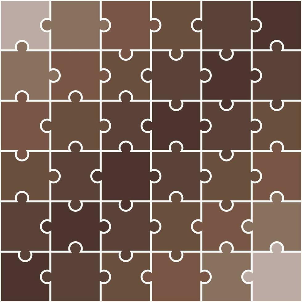 Brown shade jigsaw pattern. jigsaw line pattern. jigsaw seamless pattern. Decorative elements, clothing, paper wrapping, bathroom tiles, wall tiles, backdrop, background. vector