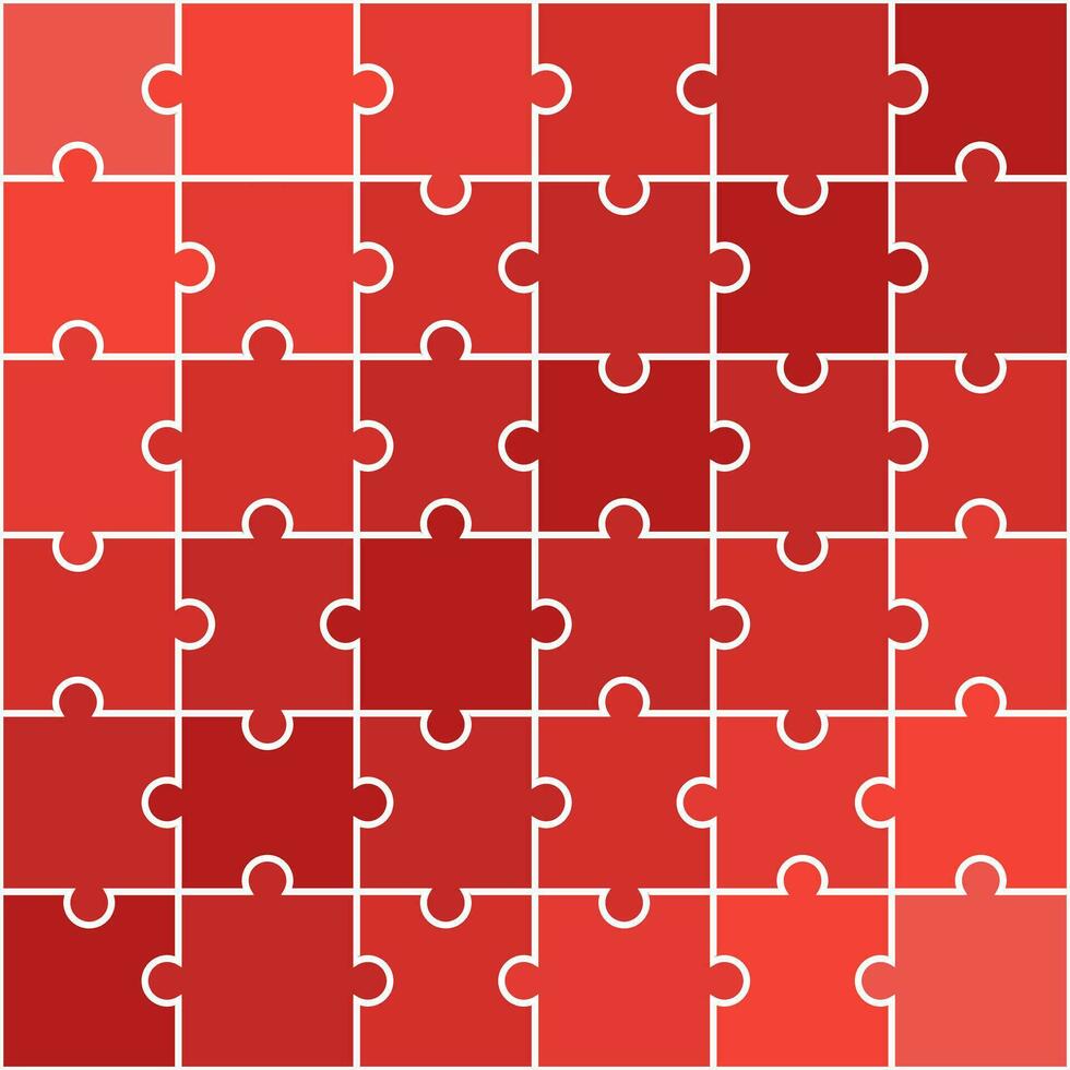 Red shade jigsaw pattern. jigsaw line pattern. jigsaw seamless pattern. Decorative elements, clothing, paper wrapping, bathroom tiles, wall tiles, backdrop, background. vector
