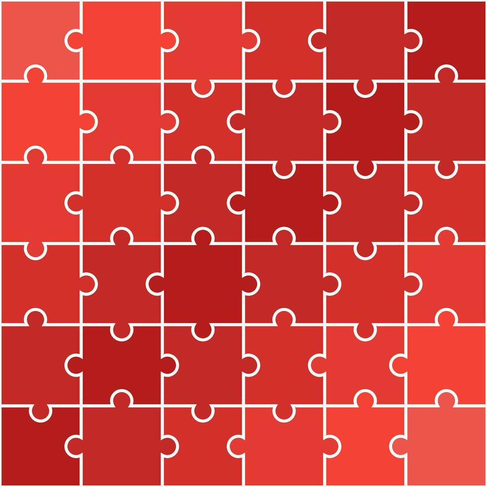 Red shade jigsaw pattern. jigsaw line pattern. jigsaw seamless pattern. Decorative elements, clothing, paper wrapping, bathroom tiles, wall tiles, backdrop, background. vector