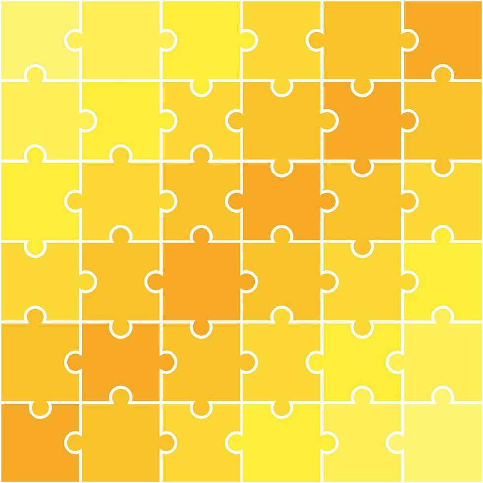 Yellow shade jigsaw pattern. jigsaw line pattern. jigsaw seamless pattern. Decorative elements, clothing, paper wrapping, bathroom tiles, wall tiles, backdrop, background. vector