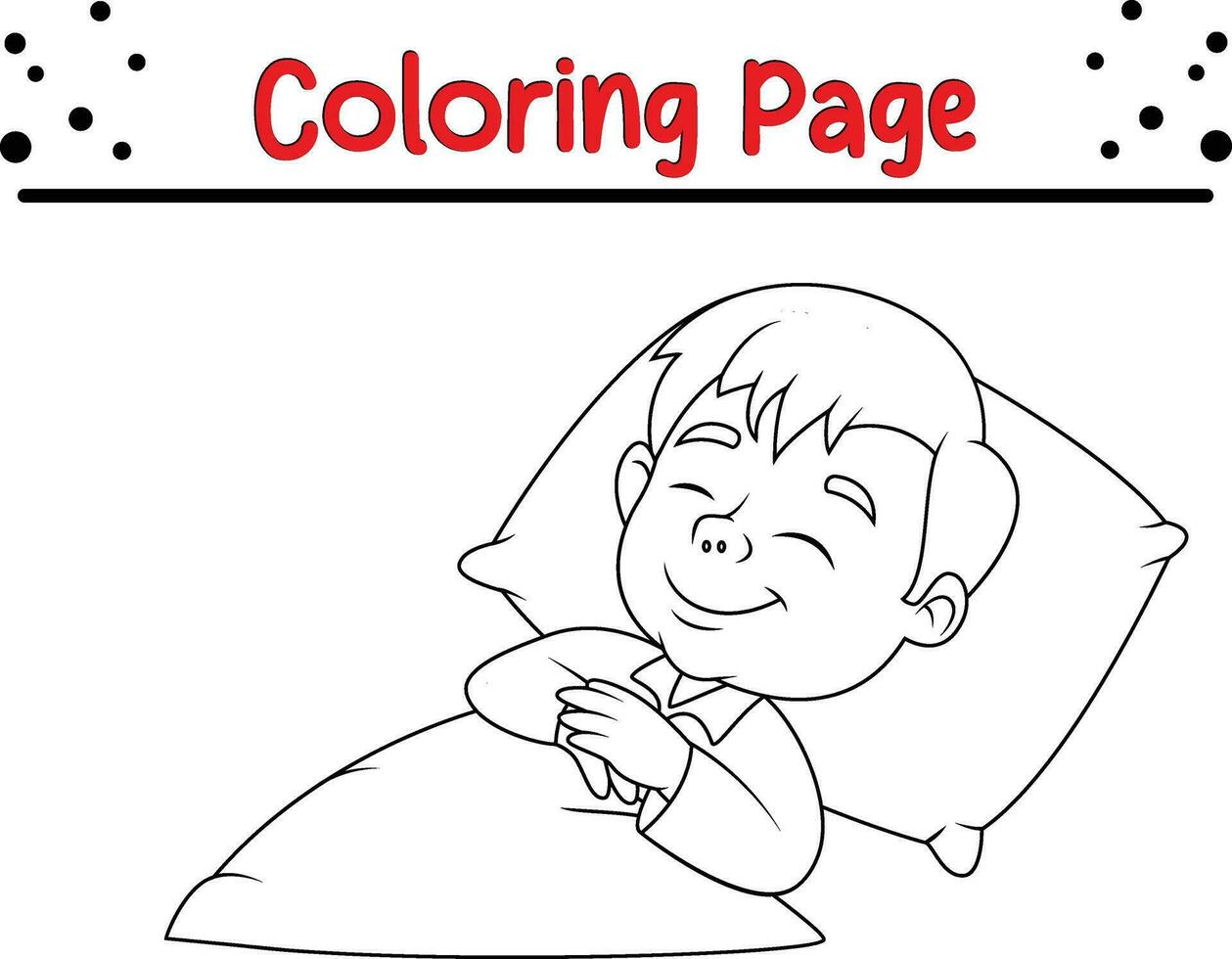 good habits Coloring page kids vector