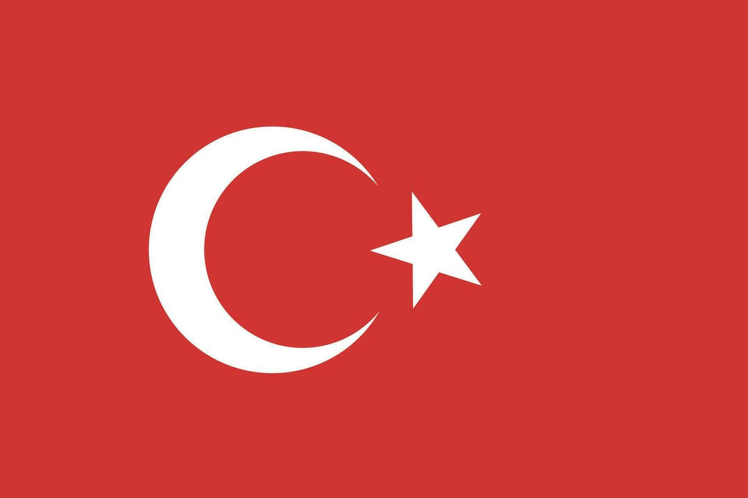 Turkey flag national emblem graphic element illustration vector