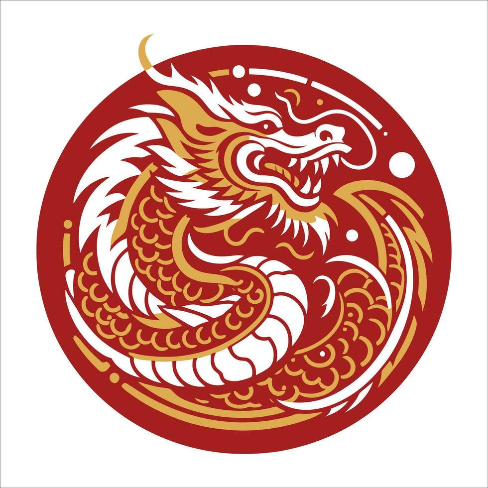 Chinese folklore Dragon suitable for Chinese New Year vector