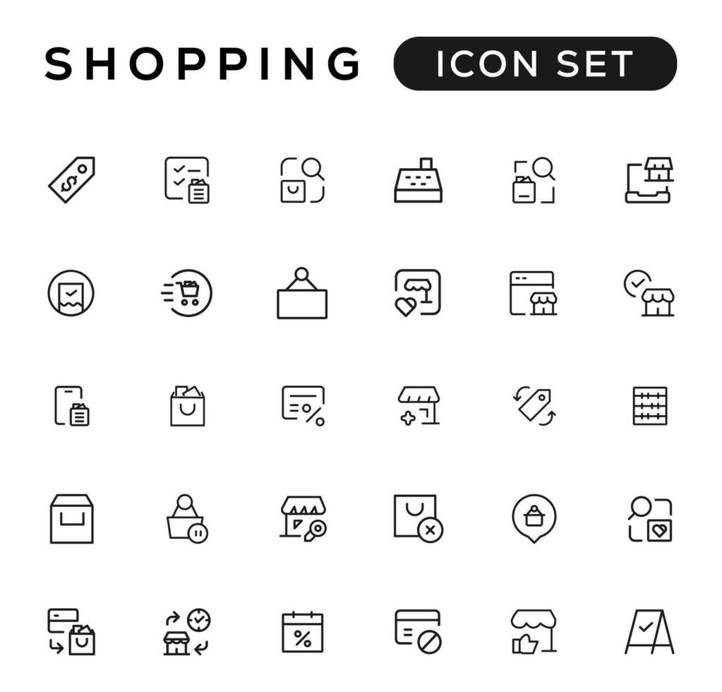 E-commerce, online shopping and delivery elements - minimal thin line web icon set. Outline icons collection. Simple vector illustration.