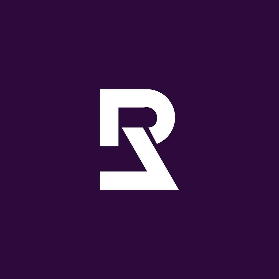 Letter R creative letter logo modern simple vector