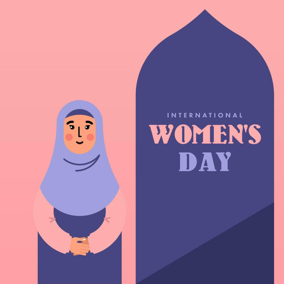 International women's day background illustration vector