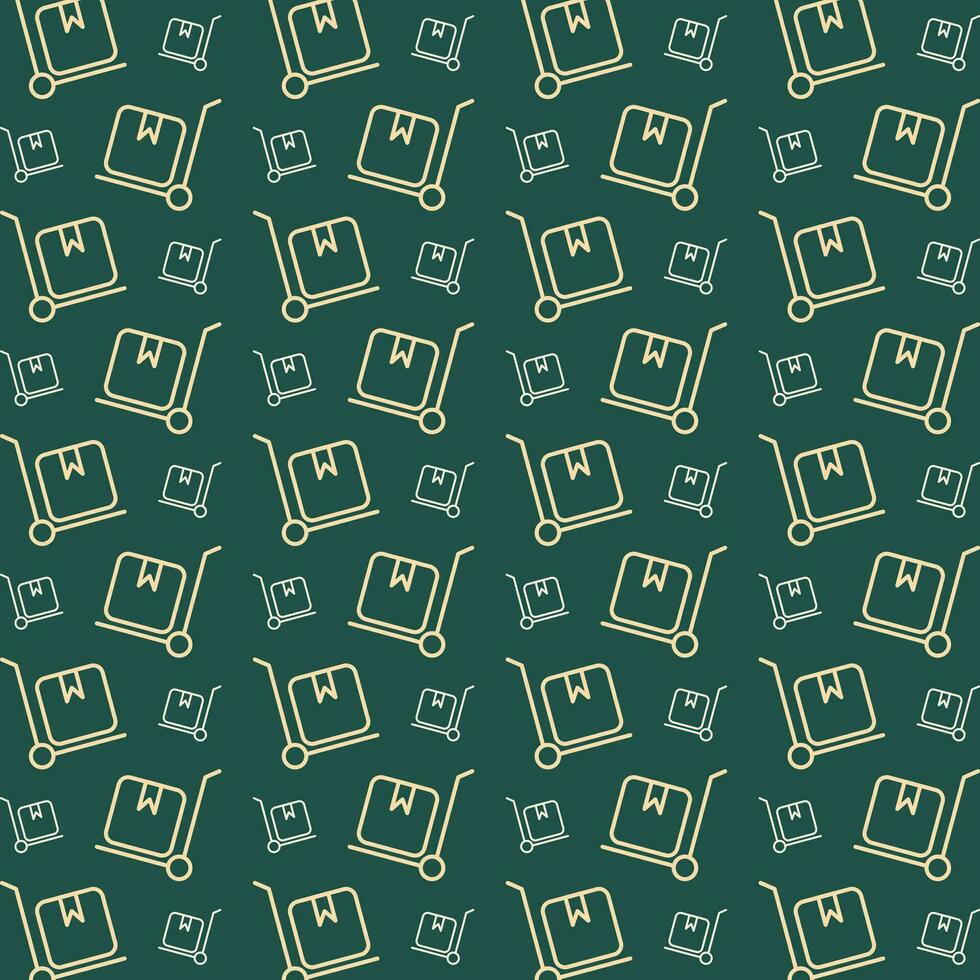 Trolley vector design repeating trendy pattern illustration background