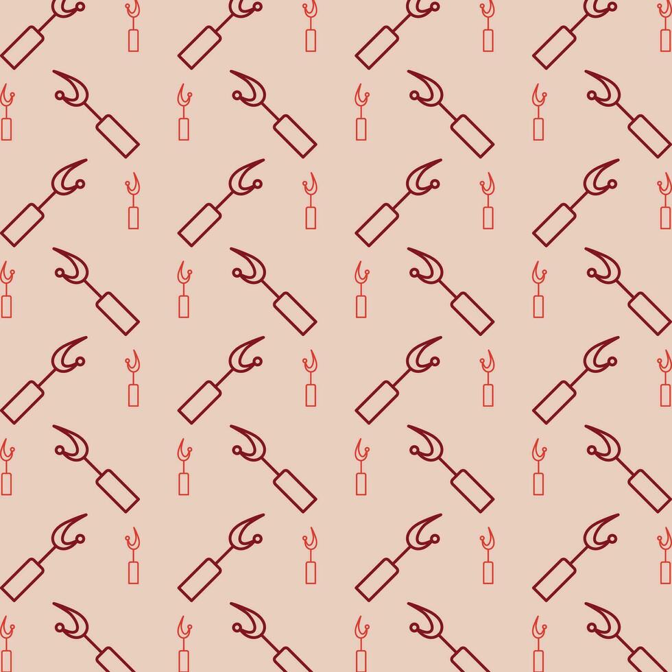 Seam Ripper repeating red pattern abstract beautiful vector illustration background