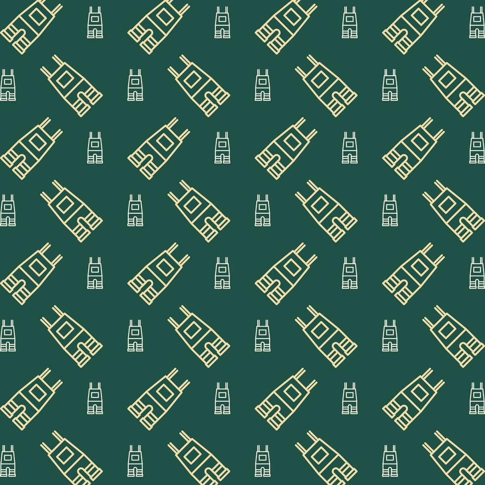 Dungarees vector design repeating trendy pattern illustration background