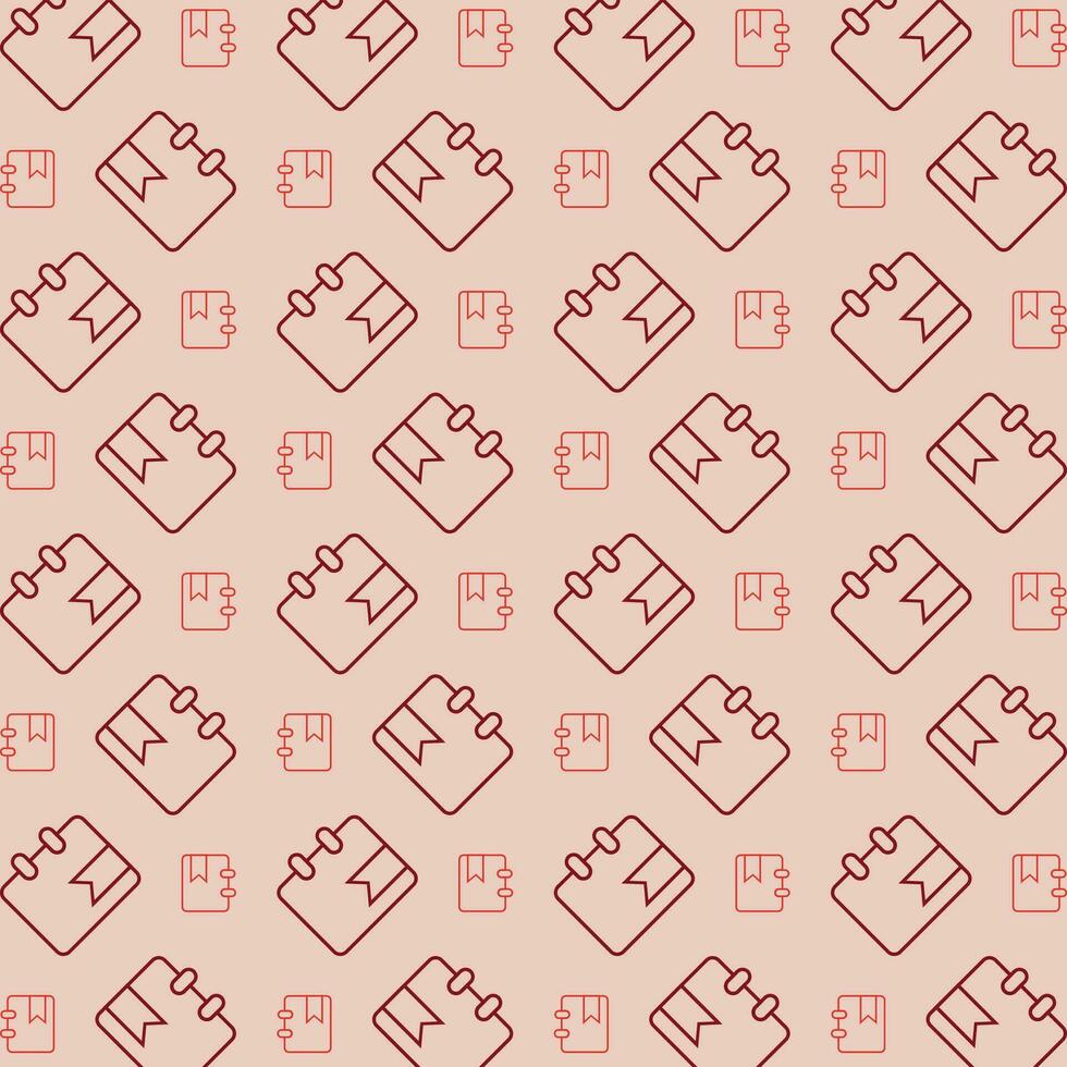Bookmarked repeating red pattern abstract beautiful vector illustration background
