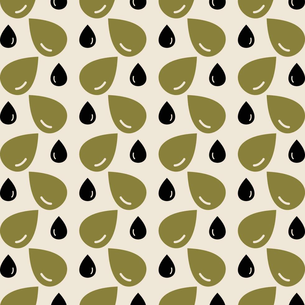 Rain Drop neutral color repeating trendy pattern vector illustration background