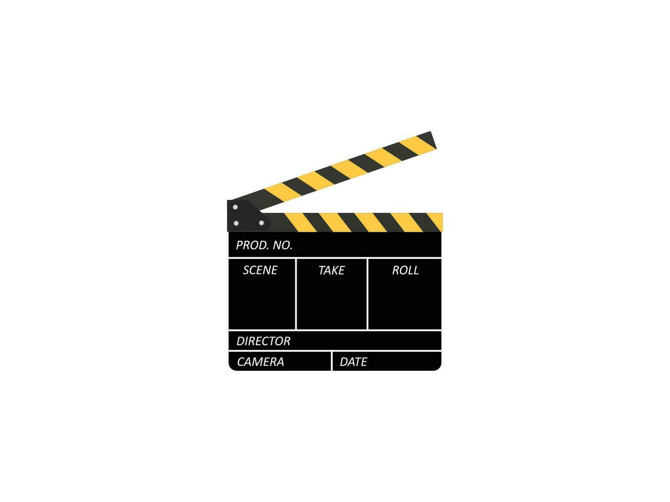 Movie Clapperboard flat illustration vector