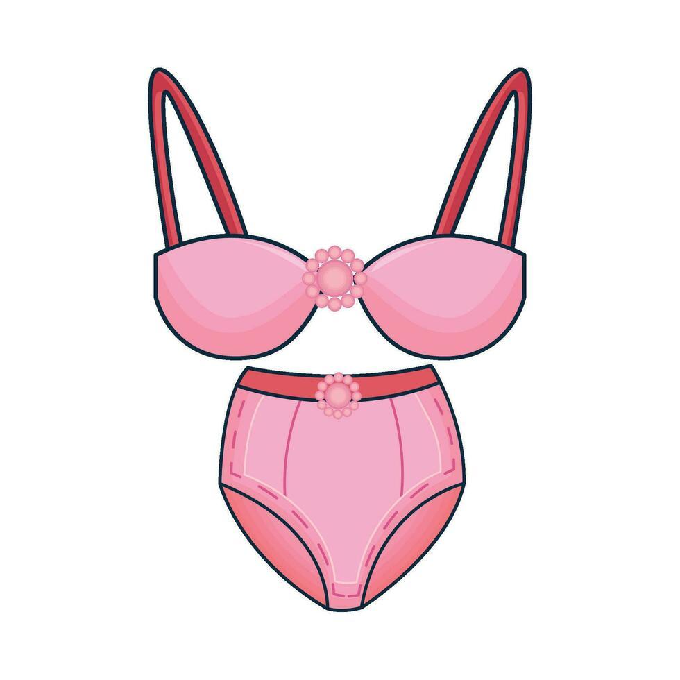 ilustración de bikini vector