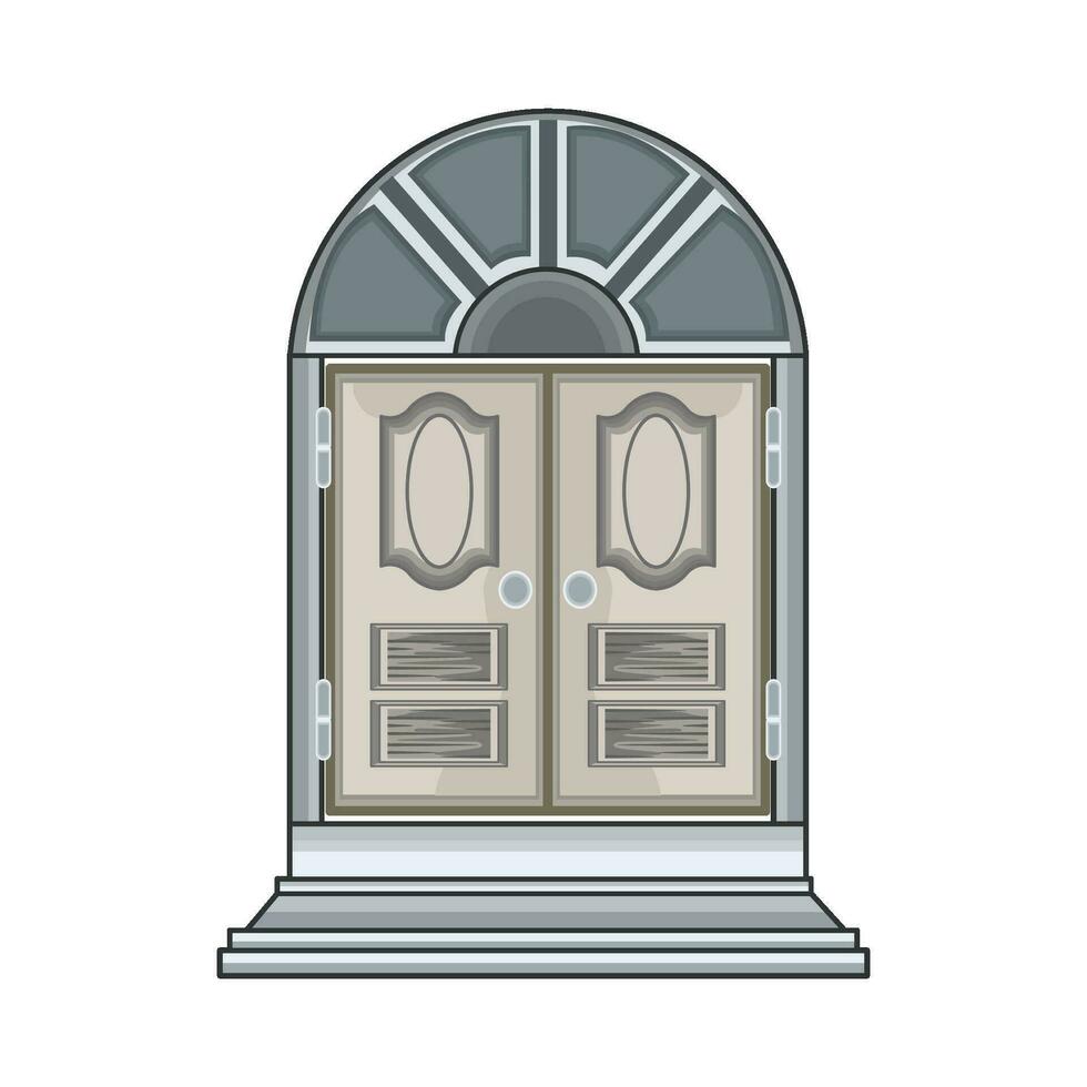 ilustración de puerta vector