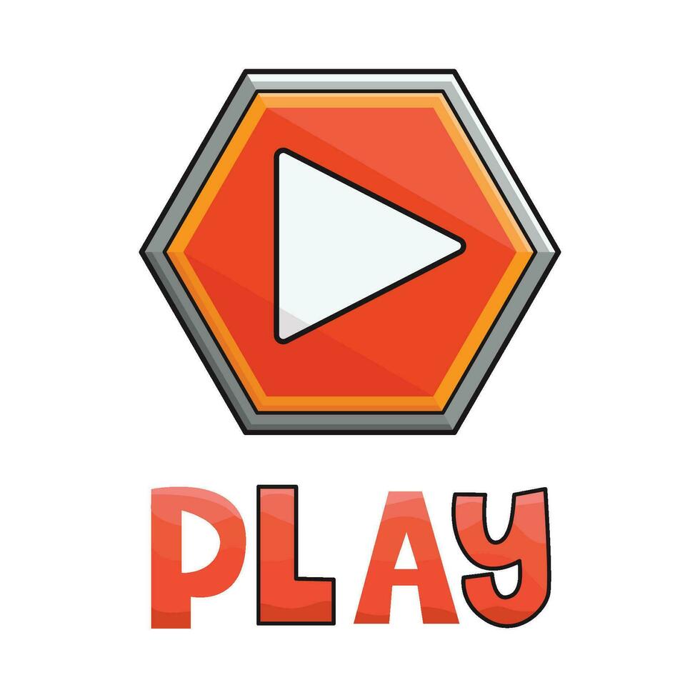 play button illustration vector