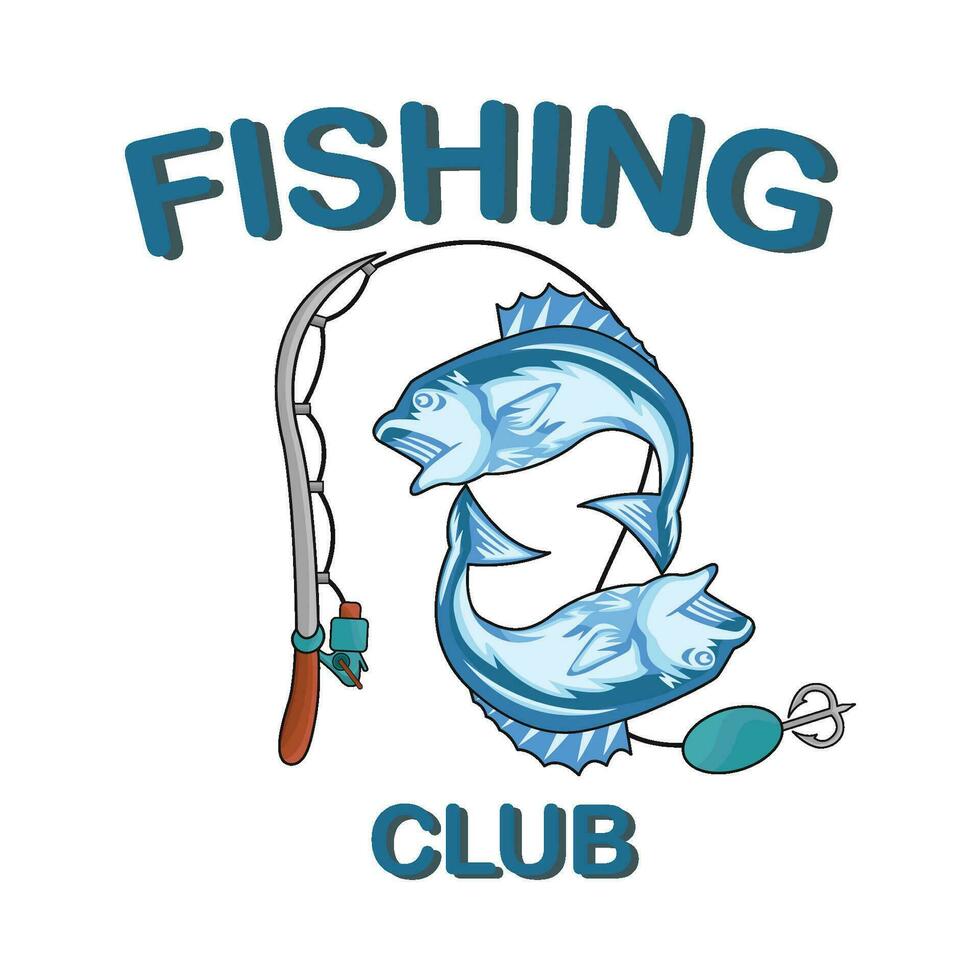 illustration of fishing vector