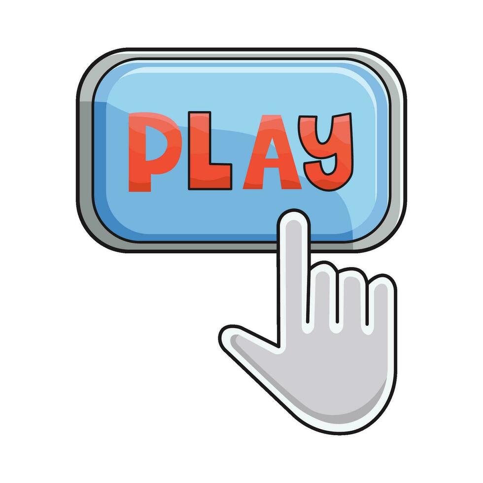play button illustration vector