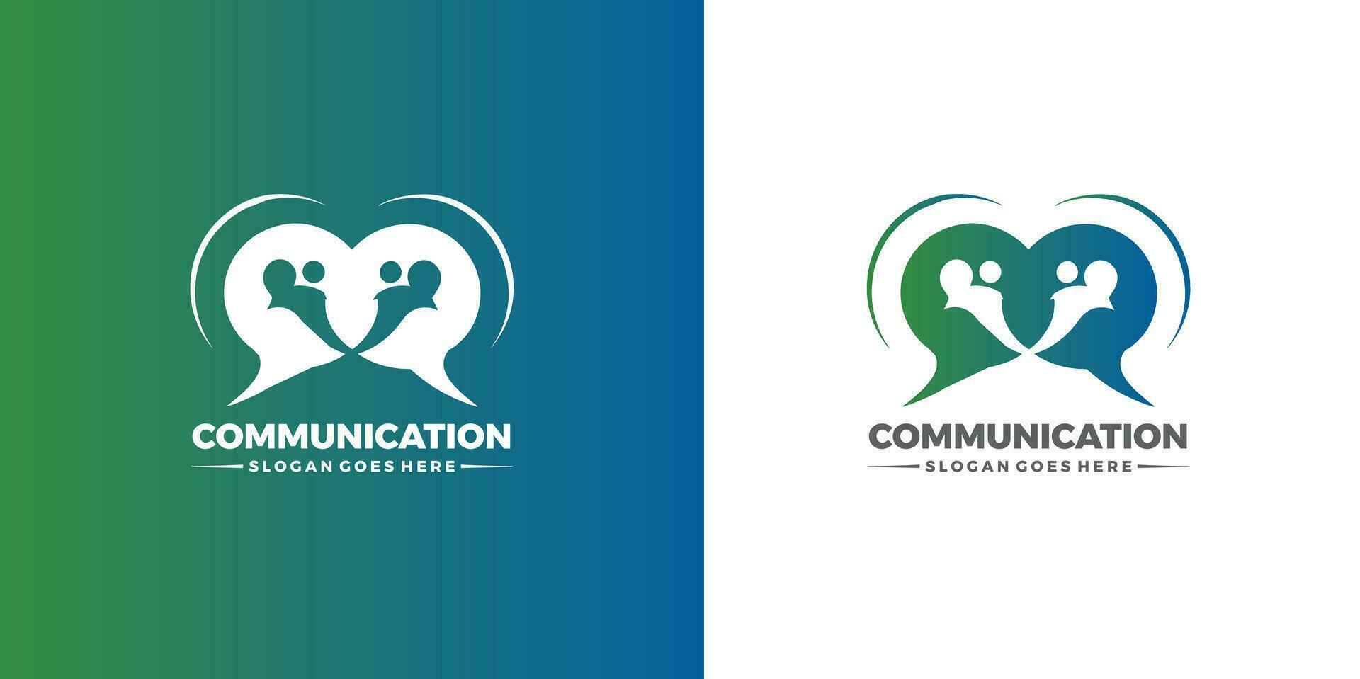 communication logo design template vector pro Vector