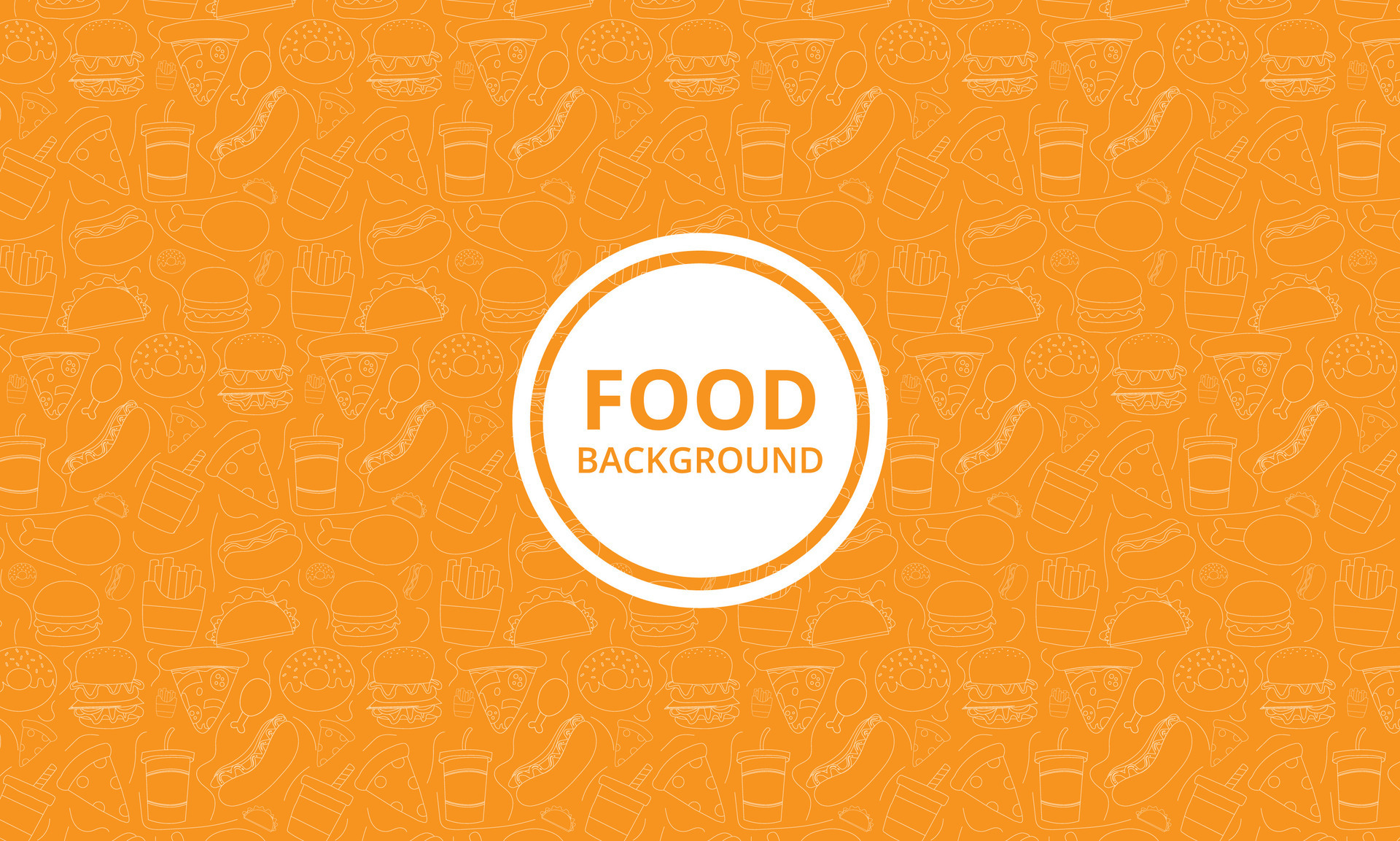 Street food background from line icon. Linear vector pattern 36531300