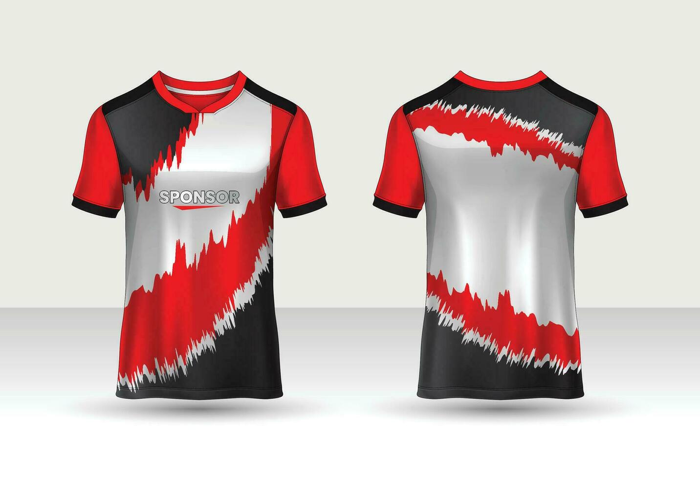 carreras t camisa, Deportes jersey diseño concepto vector plantilla, motocross jersey concepto con frente y espalda ver , Grillo, fútbol, vóleibol, rugby uniforme diseños