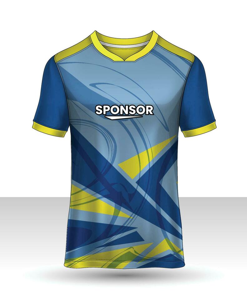 t-shirt sport design template, Soccer jersey mockup for football club. uniform front and back view. vector