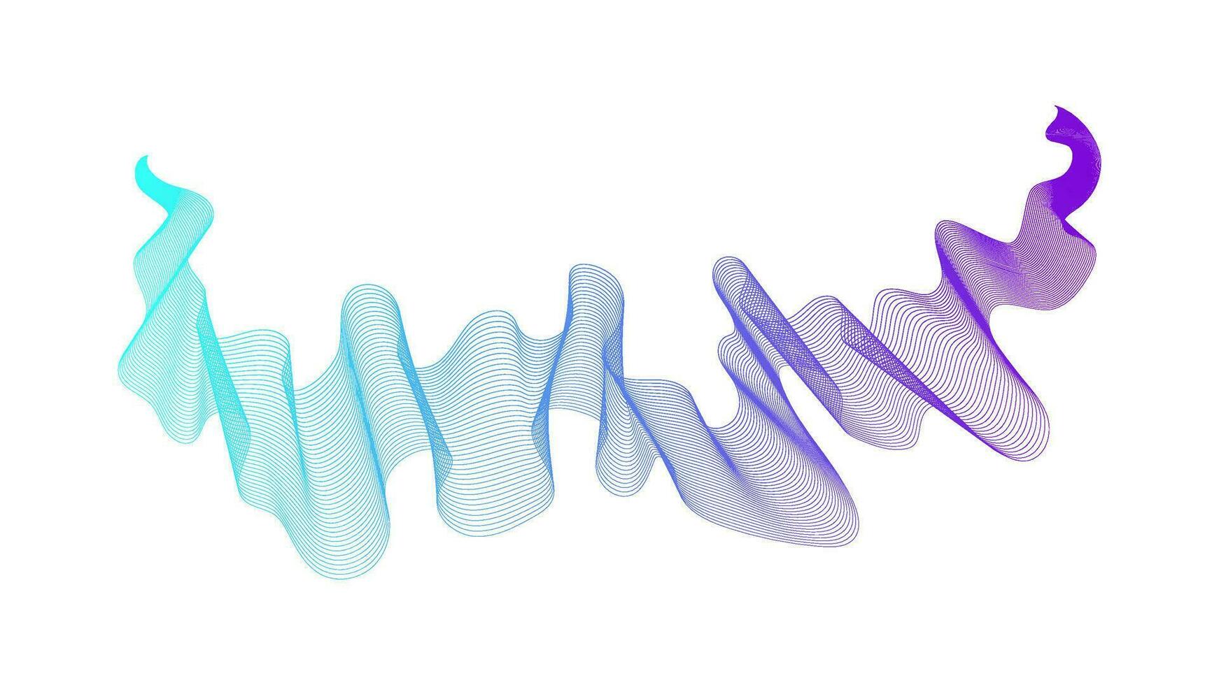 Abstract backdrop with wave gradient lines vector