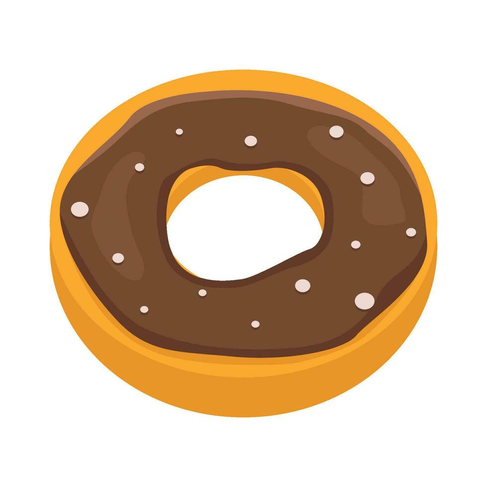 donut glazed sweet illustration vector