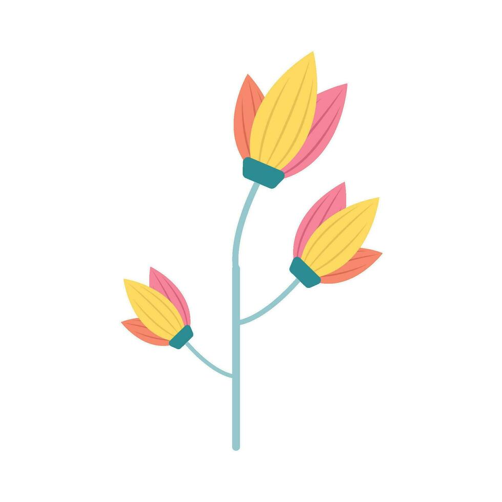 flower plant illustration vector