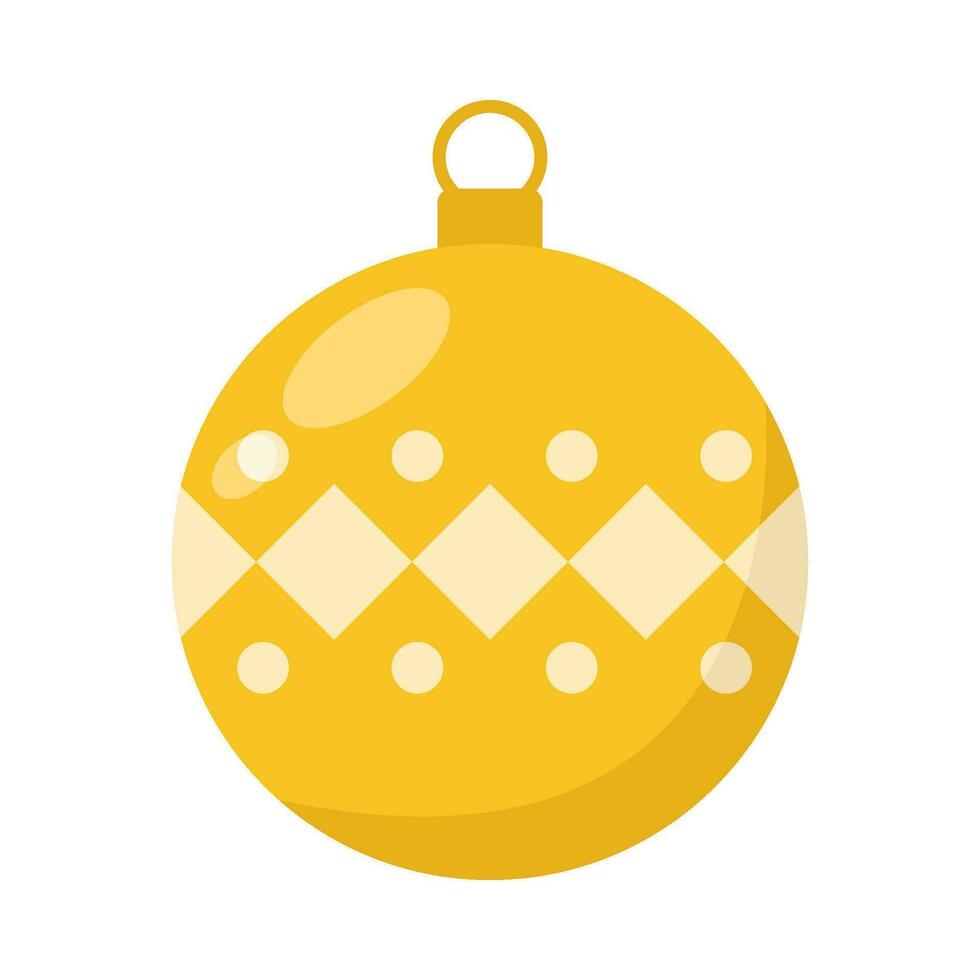 forma en Navidad pelota decoración ilustración vector