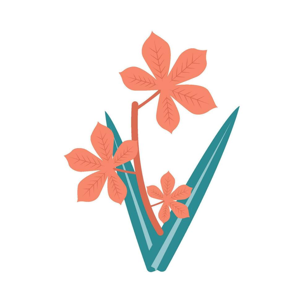 flower plant illustration vector