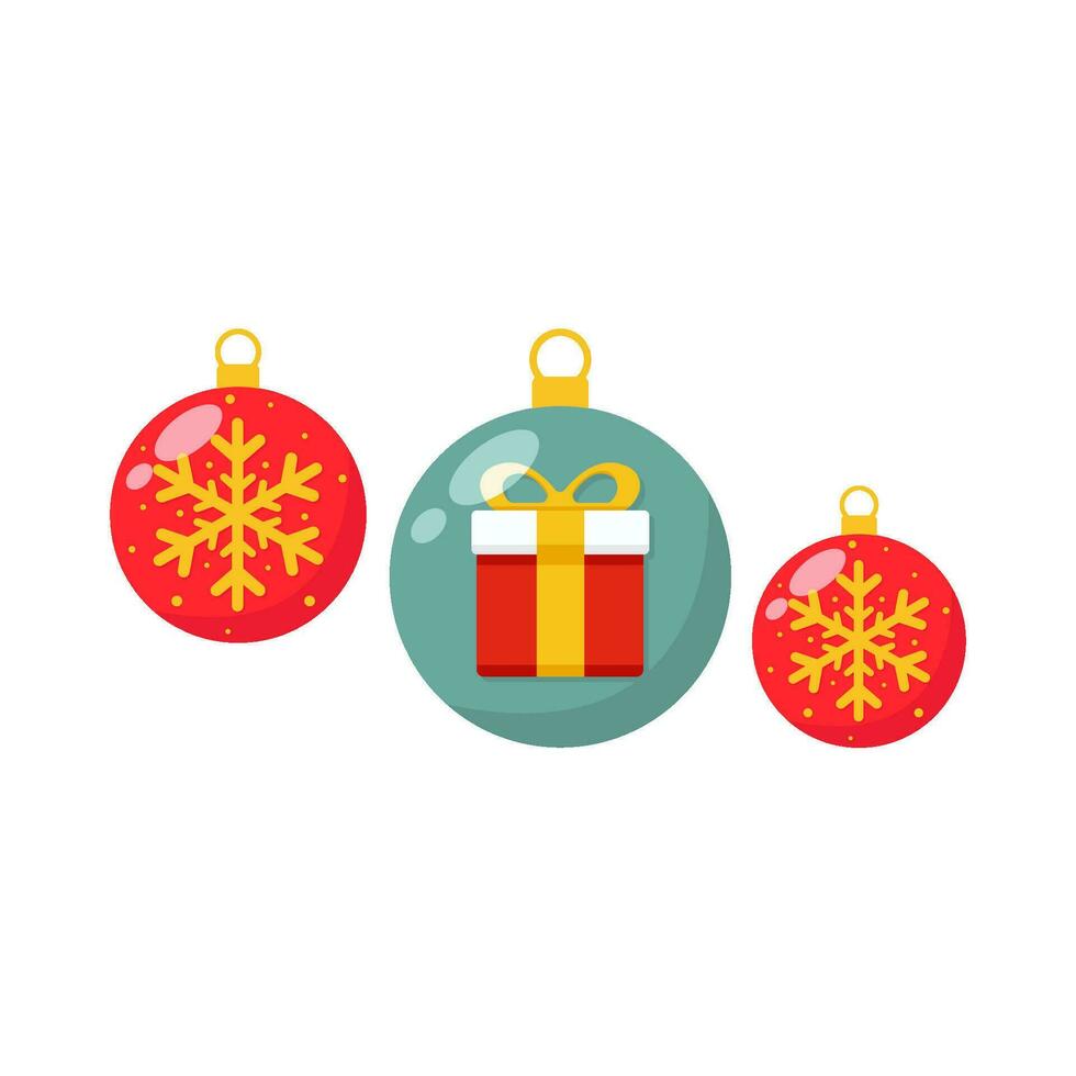 christmas ball decoration illustration vector