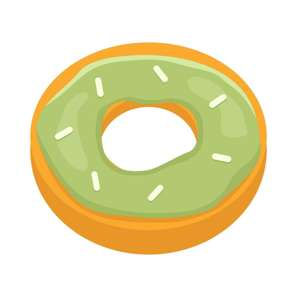 donut glazed sweet dessert illustration vector