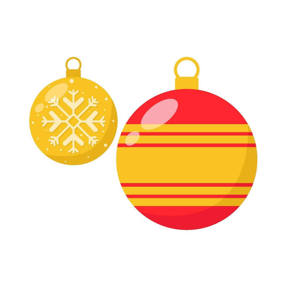 christmas ball decoration illustration vector
