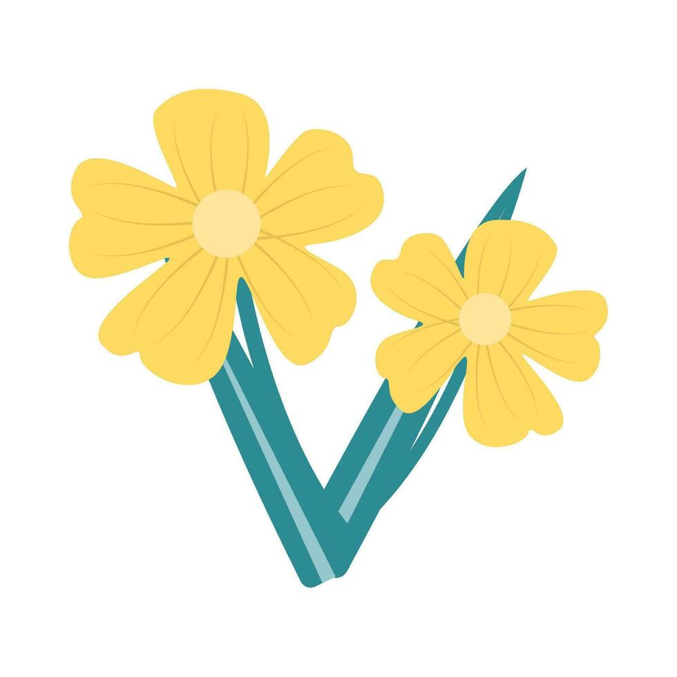 flower plant illustration vector