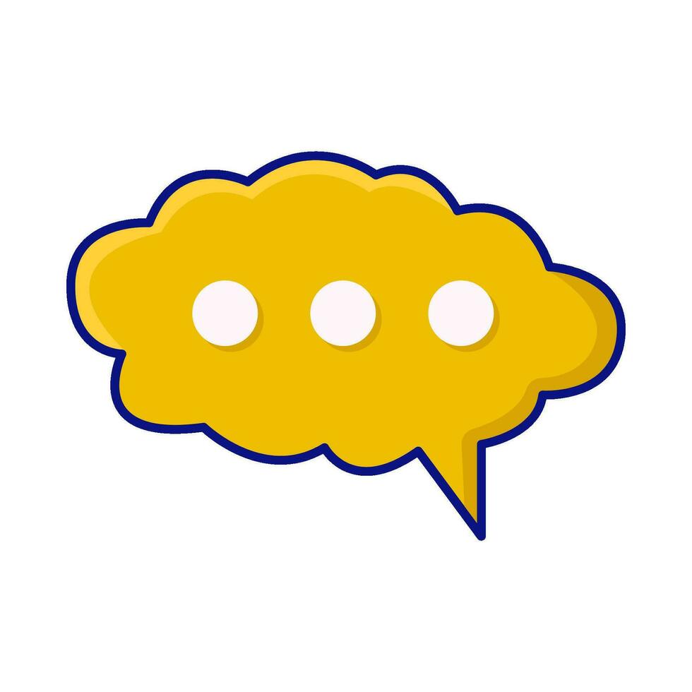 cloud speech bubble  communication illustration vector