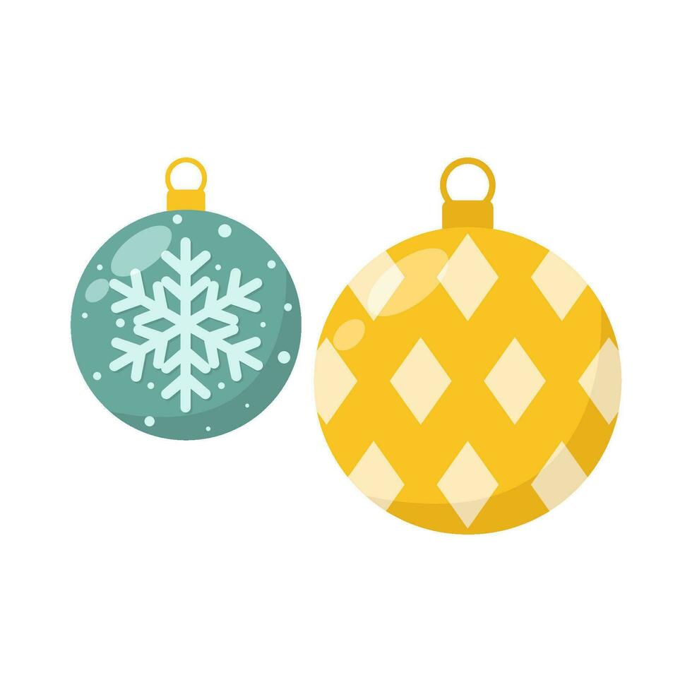 christmas ball decoration illustration vector